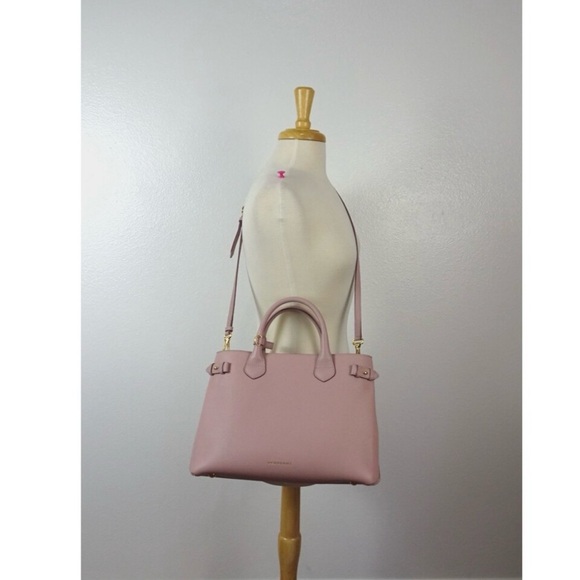 Burberry Derby Leather Small Banner Tote - Picture 3 of 11